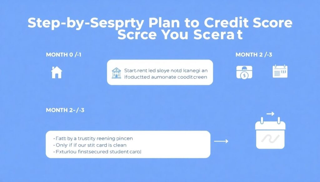 Building a Credit Score from Scratch: A Practical Plan - иллюстрация