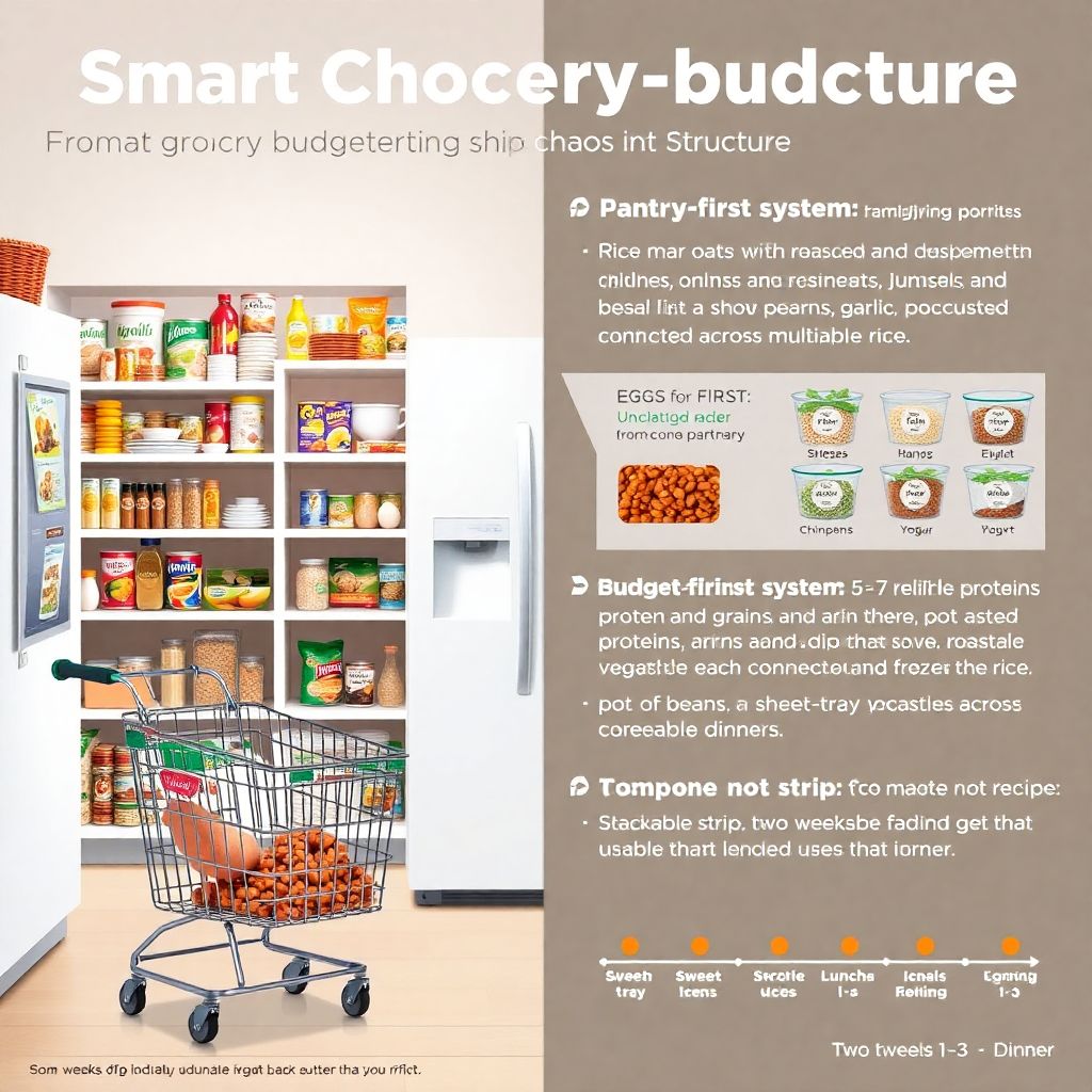 Budgeting for groceries: a budget-friendly pantry plan to save money weekly
