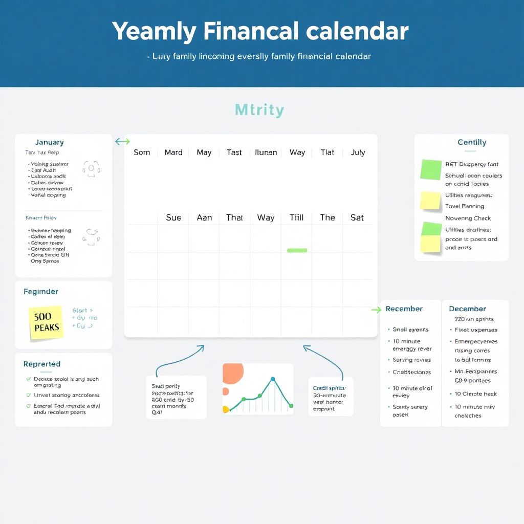 Yearly financial calendar for your family: how to create and use it