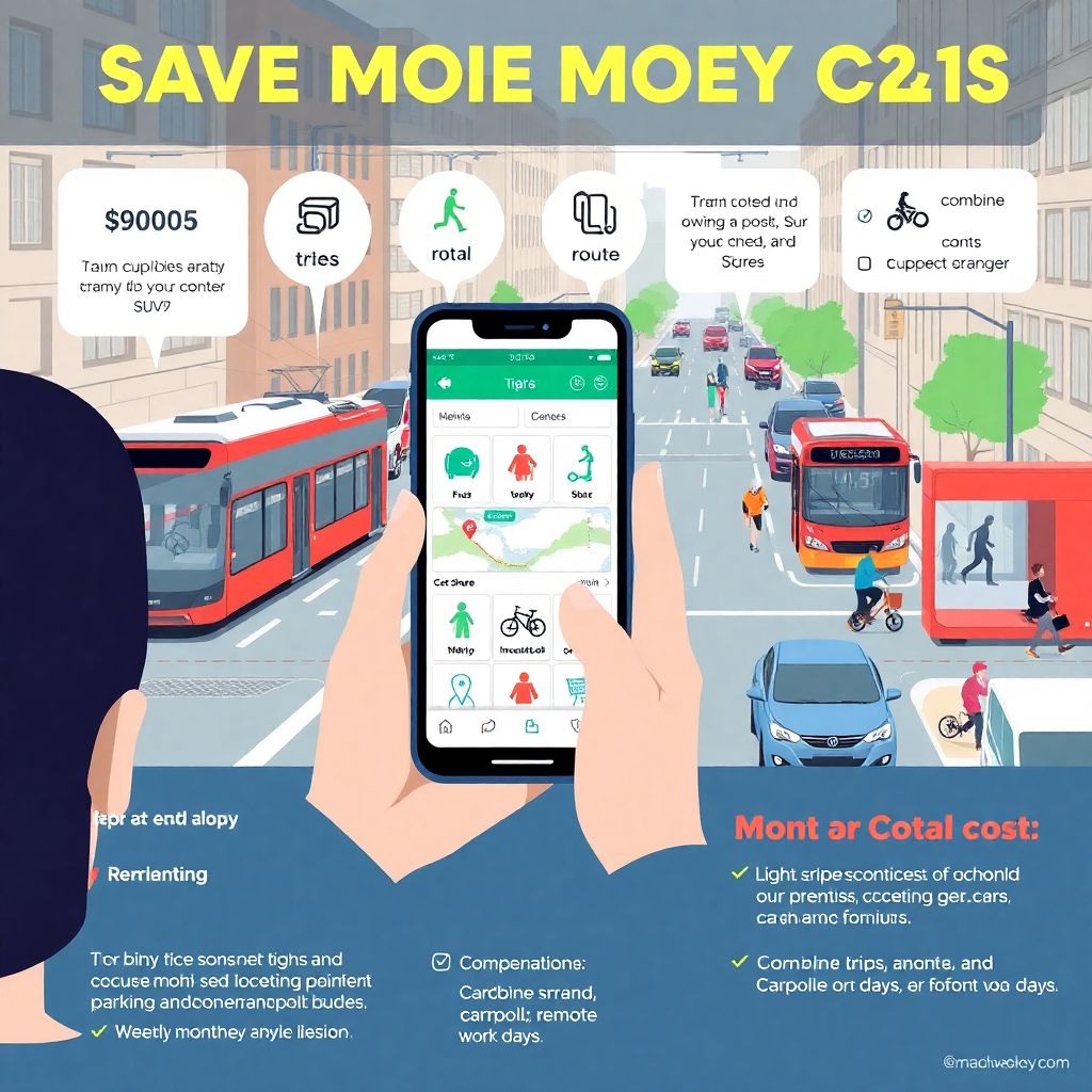 Saving on transportation costs with a practical plan for everyday savings