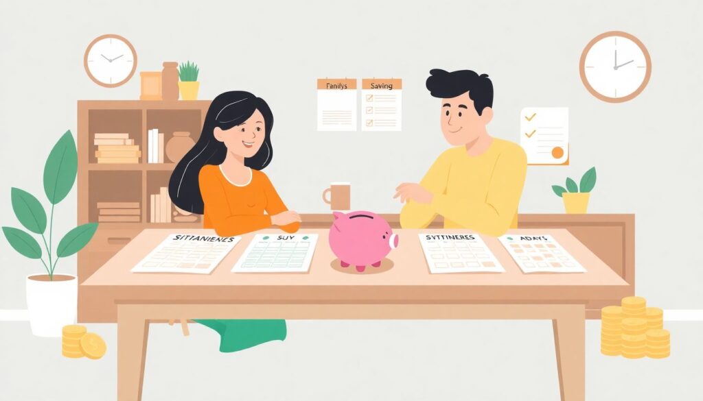 Money-Saving Challenges for Families: 30 Days to Change Habits - иллюстрация