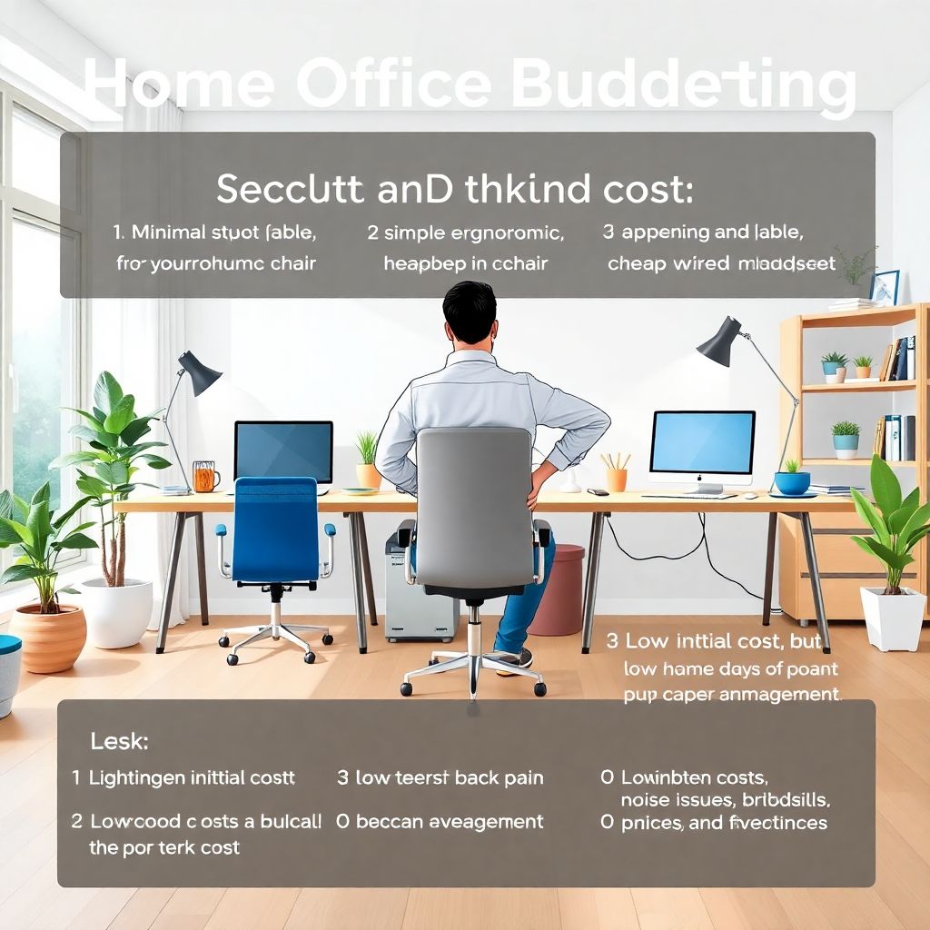 How to budget for a home office and remote work essentials effectively