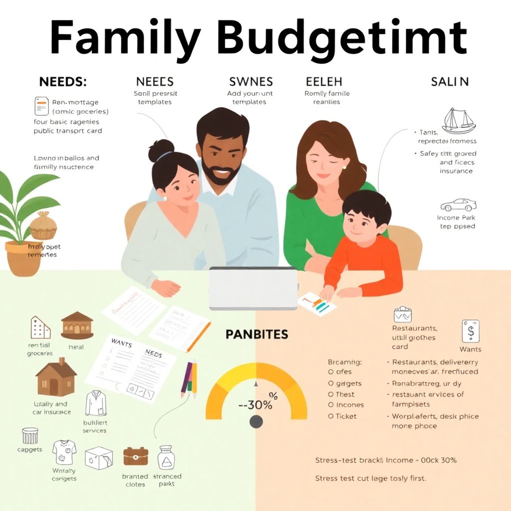 Family budgeting: finding balance between needs and wants for financial calm