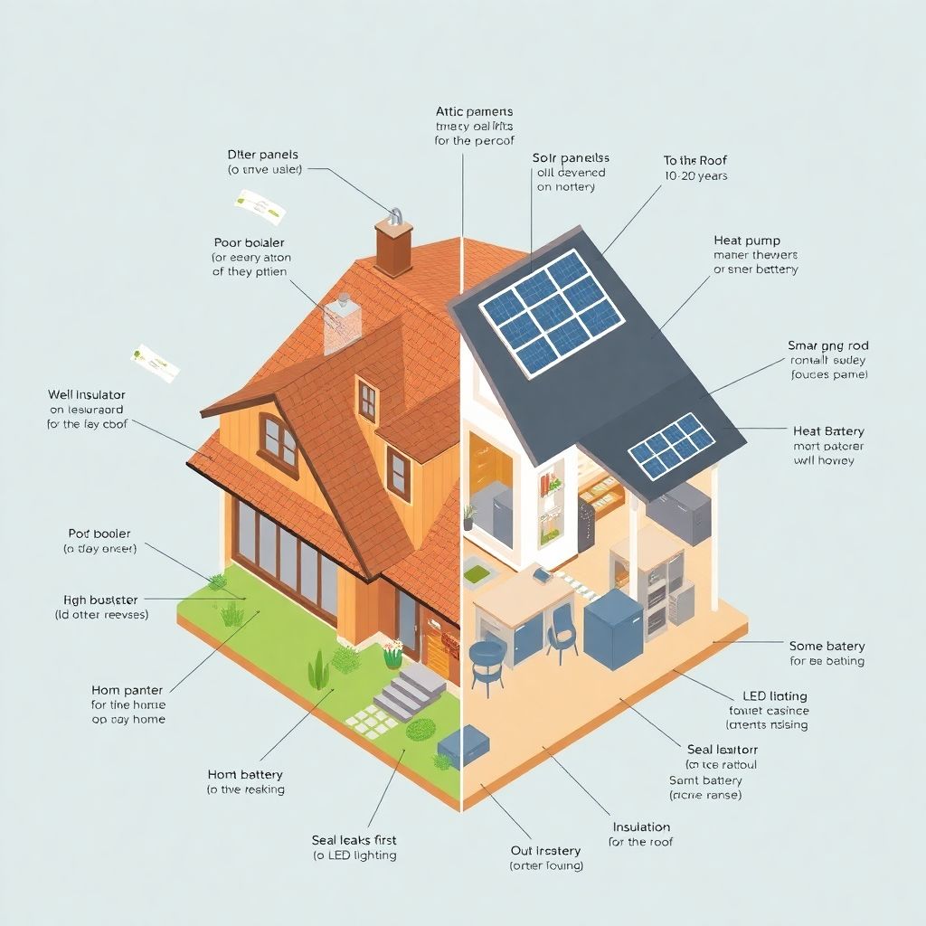 Budgeting for a green energy upgrade at home to cut costs and boost efficiency