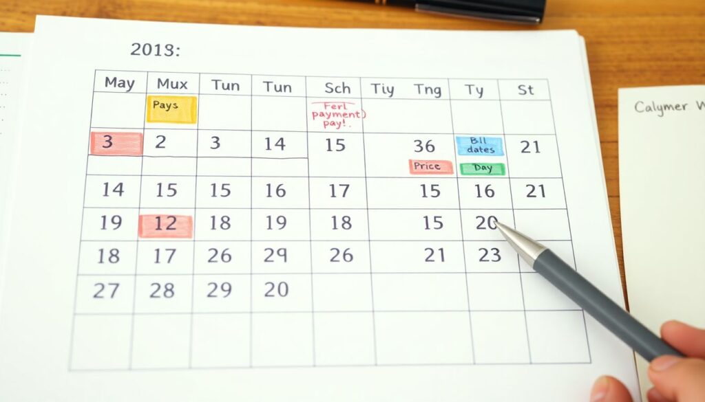 How to Use a Financial Calendar to Stay on Top of Bills - иллюстрация