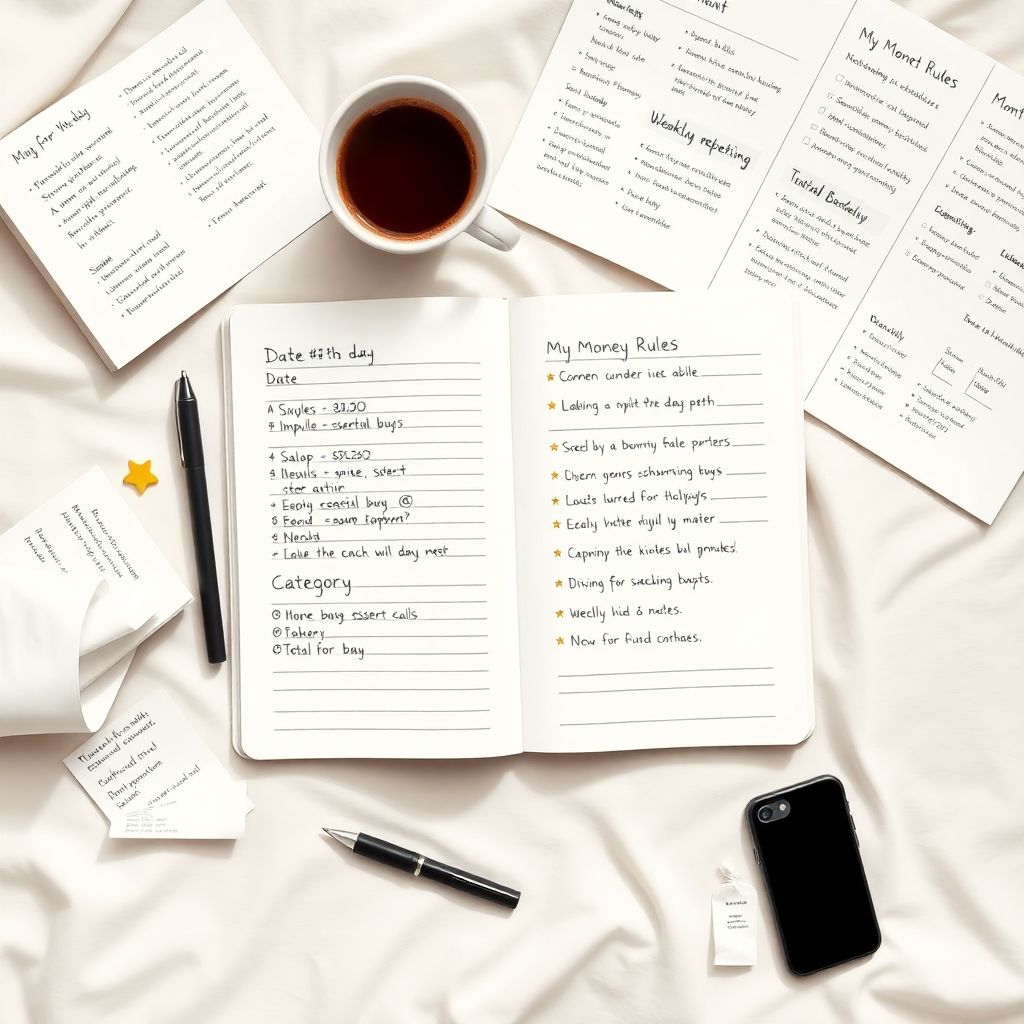 Track your spending with a simple notebook system for better money control