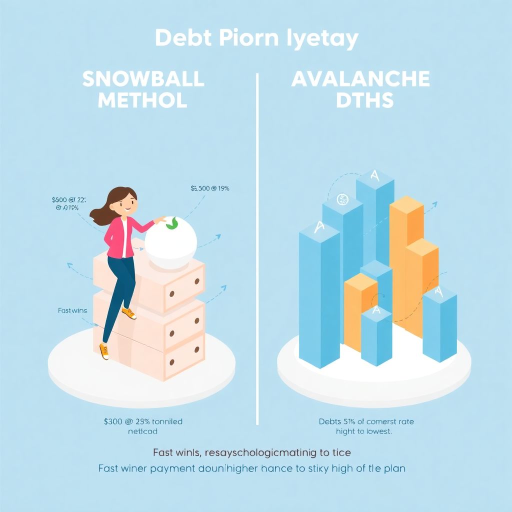 Debt payoff plan with snowball and avalanche methods: step-by-step guide
