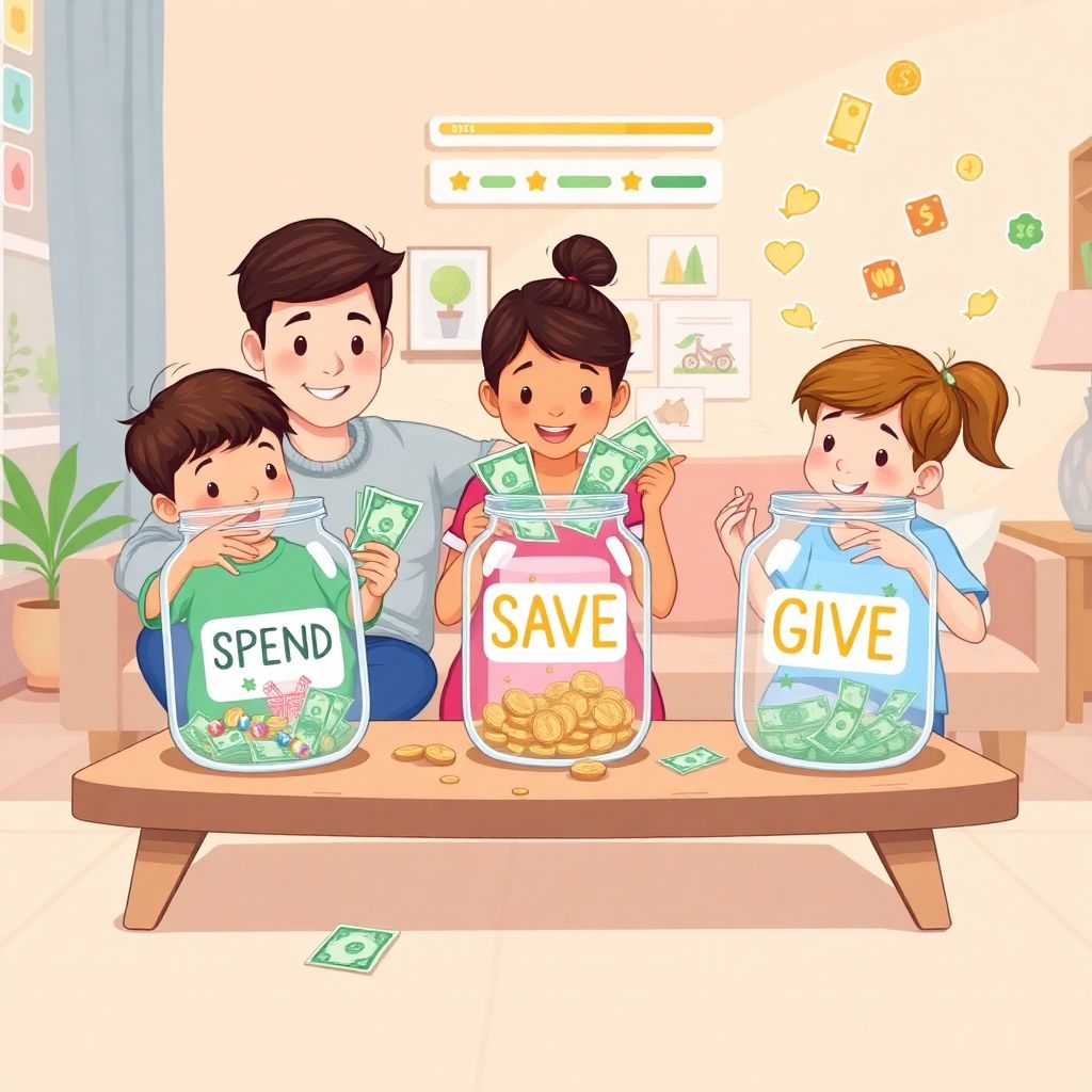 Fun allowance systems that teach kids to budget, save and give wisely