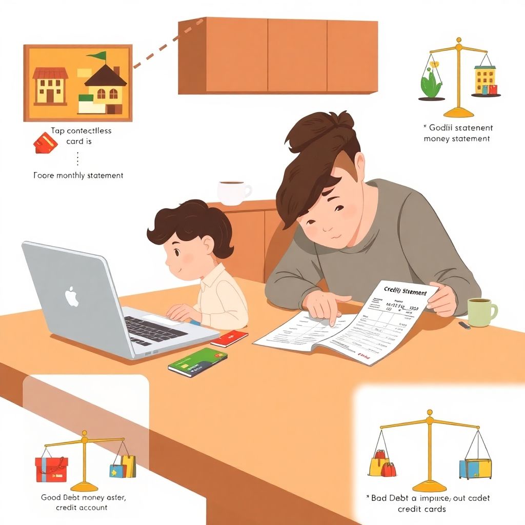 How to talk to kids about credit cards, loans and good vs bad debt wisely