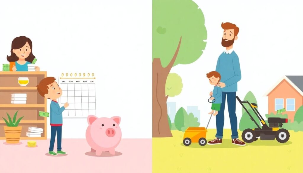 10 Everyday Moments to Teach Your Child About Money Without Making It Boring - иллюстрация