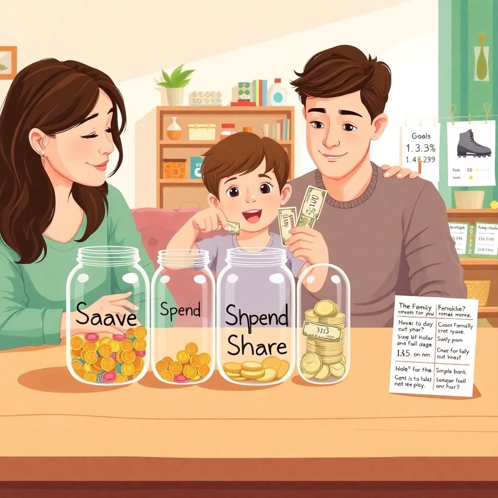 Fun money games to teach kids saving, spending and sharing