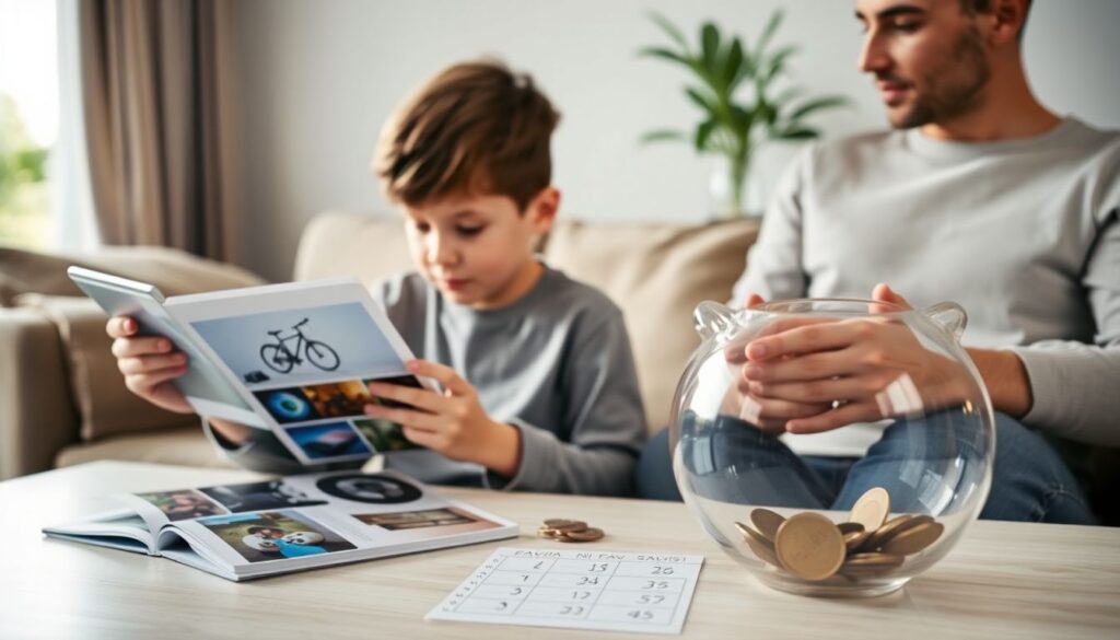 Long-Term vs. Short-Term Goals: Helping Your Child Plan Their First “Big Purchase” - иллюстрация