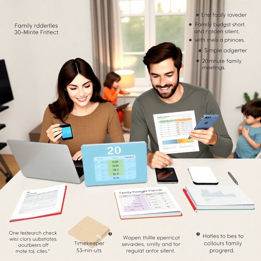 Family finance meeting: how to set up a simple 20-minute money check-in