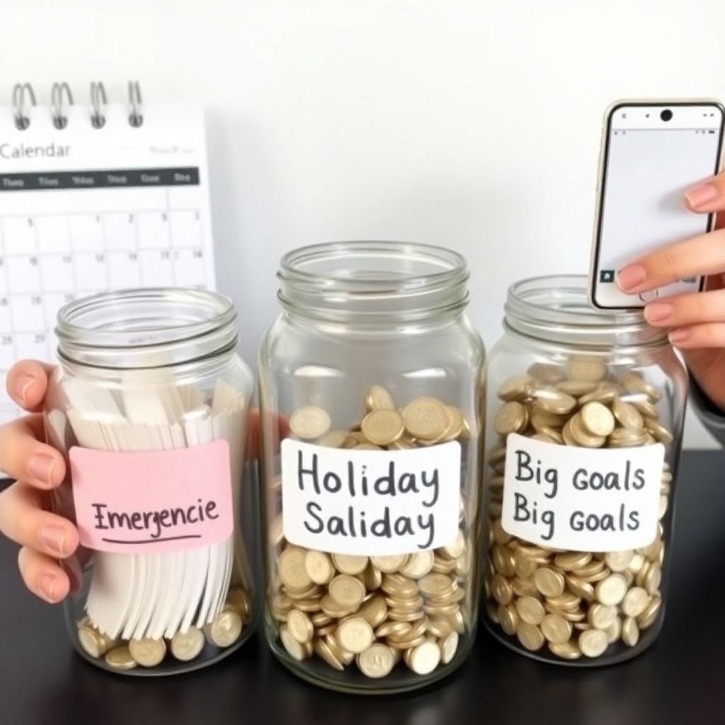 Simple savings plan for emergencies, holidays and big future goals