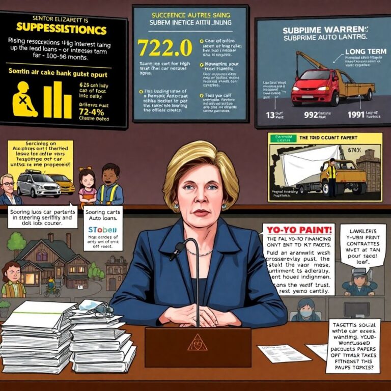 Elizabeth warren probes surge in U.s.. Car repossessions and auto lending abuses