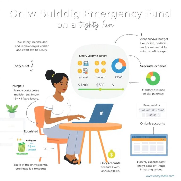 How to build a 3–6 month emergency fund on a tight budget step by step
