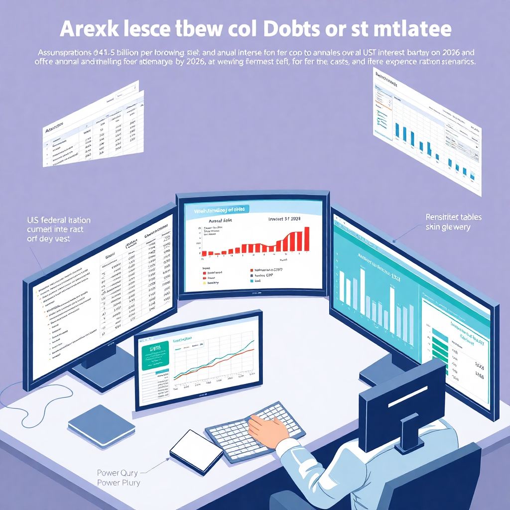 America is borrowing $43.5b a week: excel financial modeling to understand Us debt